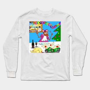 what if christmas dinner Long Sleeve T-Shirt